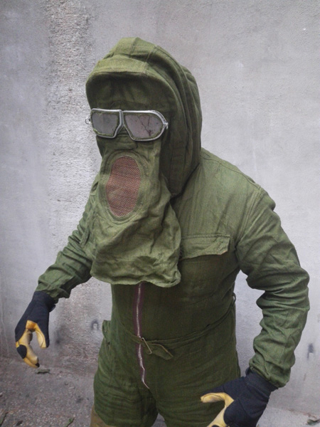 traje proteccion trabajo 1pieza avejas militar textil verde